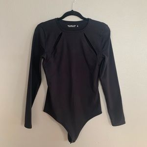 Women’s Abercrombie and Fitch Black Bodysuit with Cutouts